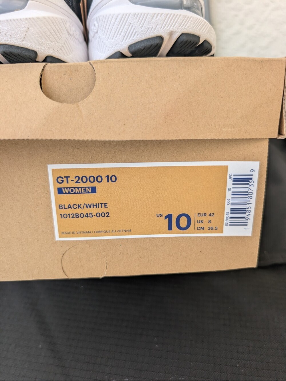 ASICS GT-2000 10 Women's Running Shoes Size 10 Black White 1012B045-002 NIB - Picture 14 of 14